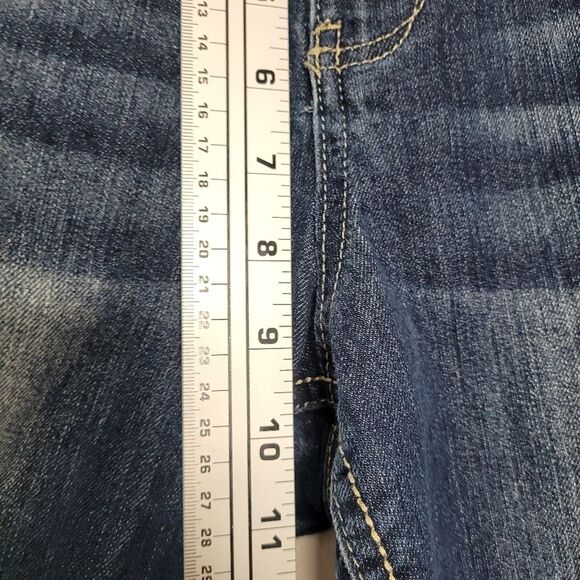 LEI y2k vibe Sophia hipster flare dark wash jeans size 15 - Picture 7 of 7